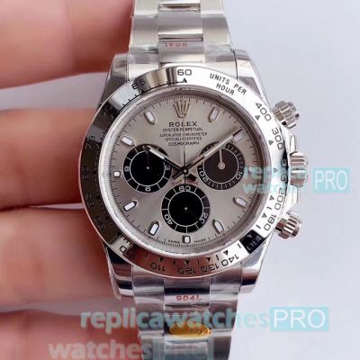 NOOB Factory Rolex Daytona 4130 Replica Watch Silver Dial 40MM